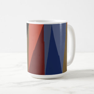 Modern Strip Farbiges Regenbogendreieck Kaffeetasse