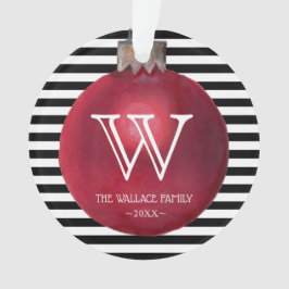 Modern Stripes Foto Ornament