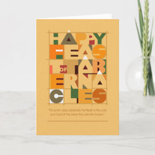 Modern Style Feast Greeting Card Feiertagskarte