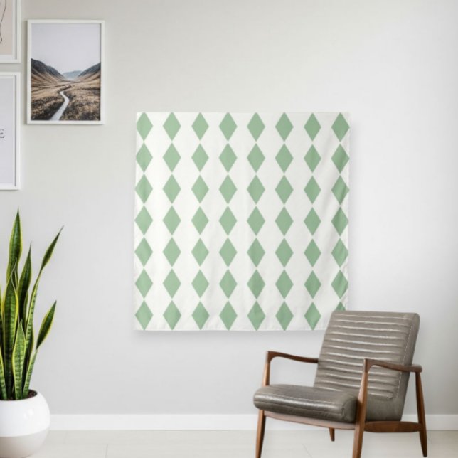 Modern Style Tapestry with Geometric Diamond Print Wandteppich (Von Creator hochgeladen)