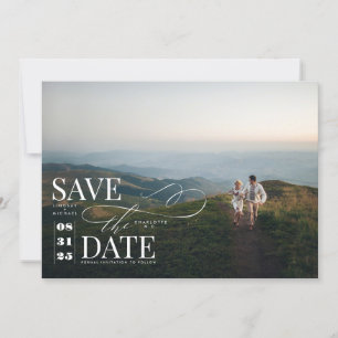 Modern Stylisches Typografy Foto Save The Date