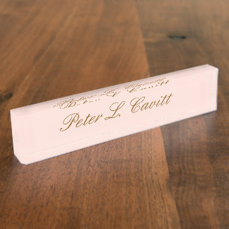 Modern Stylish Custom Name Desk Plate Namensplakette