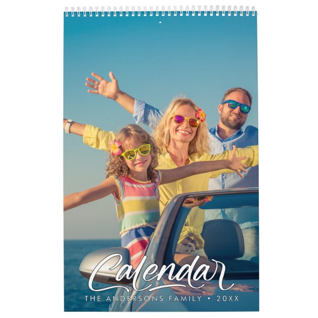 Modern Stylish Photo Family 2026 Calendar Kalender (Titelbild)