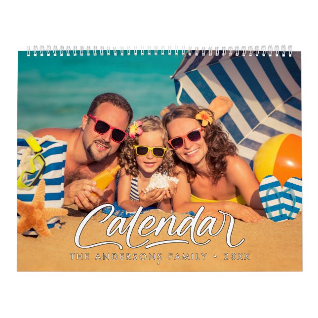 Modern Stylish Photo Family 2026 Calendar Kalender (Titelbild)
