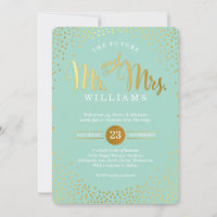 MODERN STYLISH WEDD Mini Gold Konfetti Minze