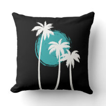 Modern Summer Vibes Palm Tree Sky Blue