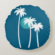 Modern Summer Vibes Palm Tree Sky Blue