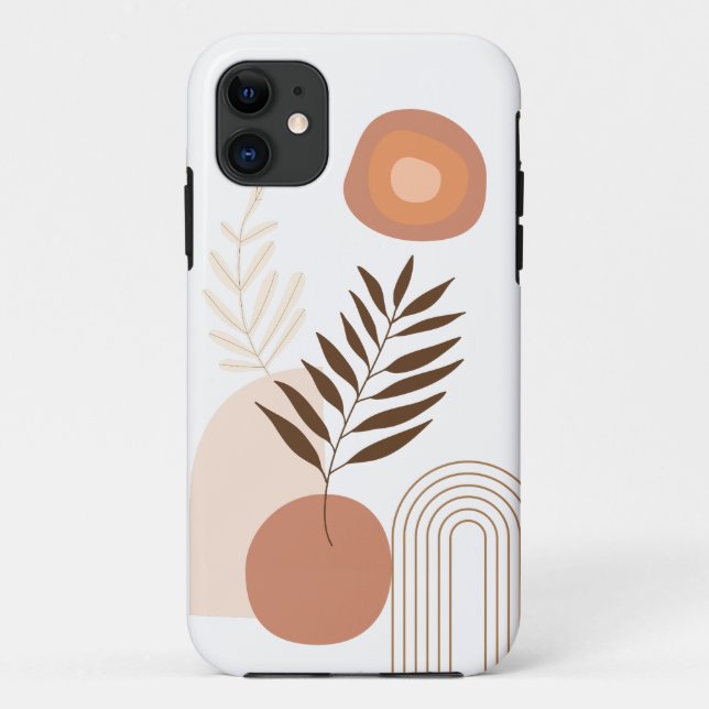 Modern Sunrise Botanical | Glückliche Vibes Case-Mate iPhone Hülle (Rückseite)