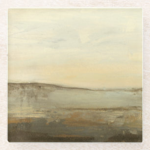 Modern Sunset Landscape Oil Painting Glasuntersetzer