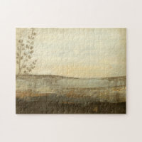 Modern Sunset Landscape Oil Painting