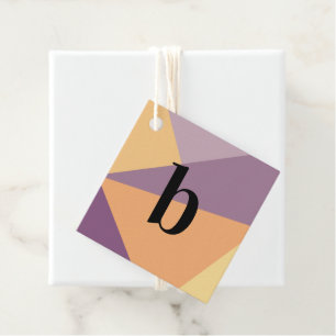 Modern Sunset Monogram Bold Initial Letter Geschenkanhänger