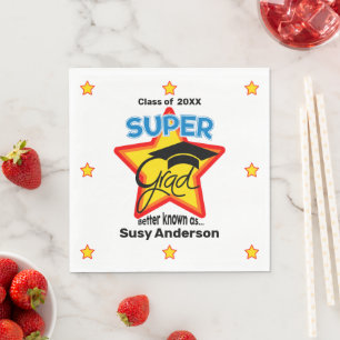 Modern Super Grad Logo - Persönlicher Name und Jah Serviette