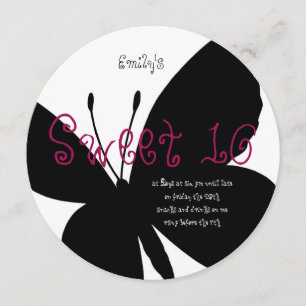 Modern Sweet 16 Geburtstagskarte Einladung