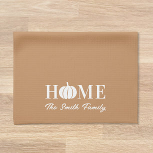 Modern Sweet Zuhause White Pumpkin Familienname Fa Geschirrtuch