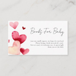 Modern Sweetheart Baby Shower Book Request Begleitkarte