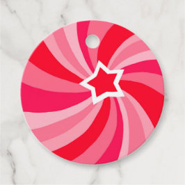 Modern Swirl HAPPY HOLIDAYS CUSTOM TO FROM Gift Geschenkanhänger