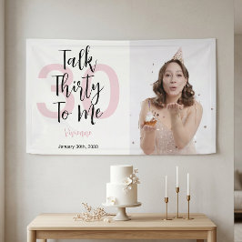 Modern Talk Thirty To Me Pink 30. Geburtstagsfeier Banner