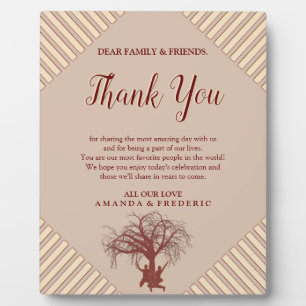 Modern Tan - Marsala Wine & Drehung Hues Fotoplatte