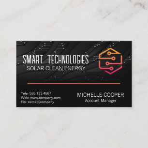 Modern-Tech-Logo   Hintergrund der Schalttafel Visitenkarte