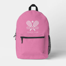 Modern Tennis Club Der Name des Sportteams Bedruckter Rucksack