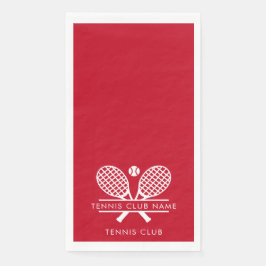 Modern Tennis Club Name Team Spieler Rot Serviette