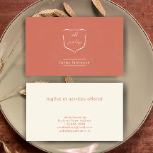 Modern Terracotta Add Logo Beauty Professional