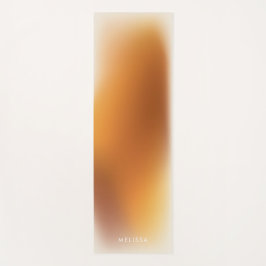 Modern Terracotta Orange Ombre Gradient Fitness Yogamatte