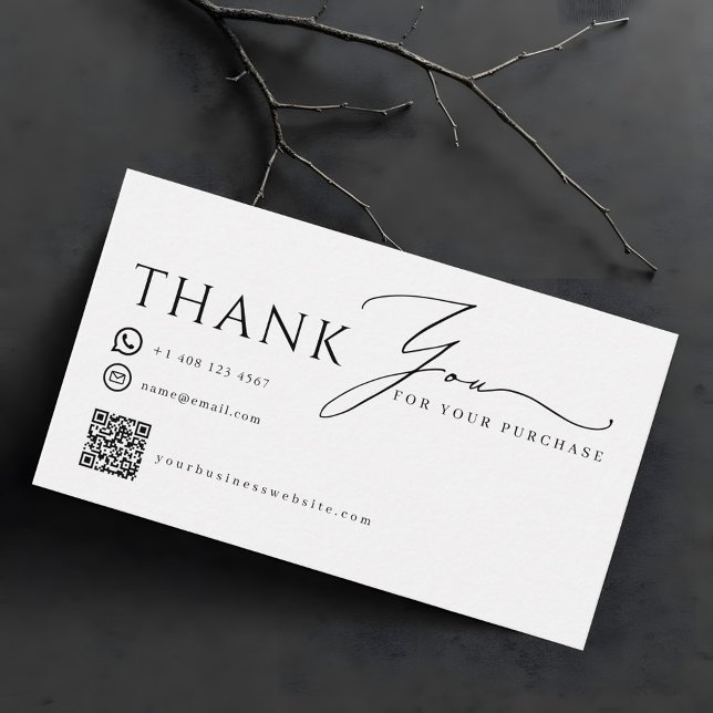 Modern Thank You Business Promotional Contact Visitenkarte (Von Creator hochgeladen)