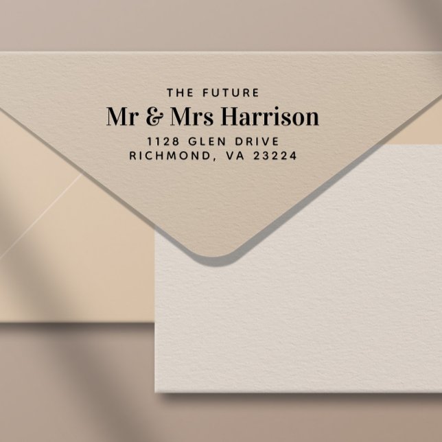 Modern The Future Mr. Rücksendeadresse Permastempel (Von Creator hochgeladen)