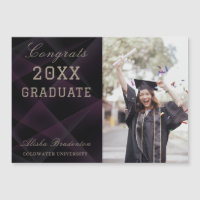 Modern Thin Herzlichen Glückwunsch Graduate Magnet