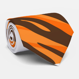 Modern Tiger Pelzmuster Krawatte