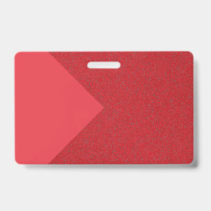 Modern Tomato Roter Pfeil Namensschild – Anpassbar Ausweis