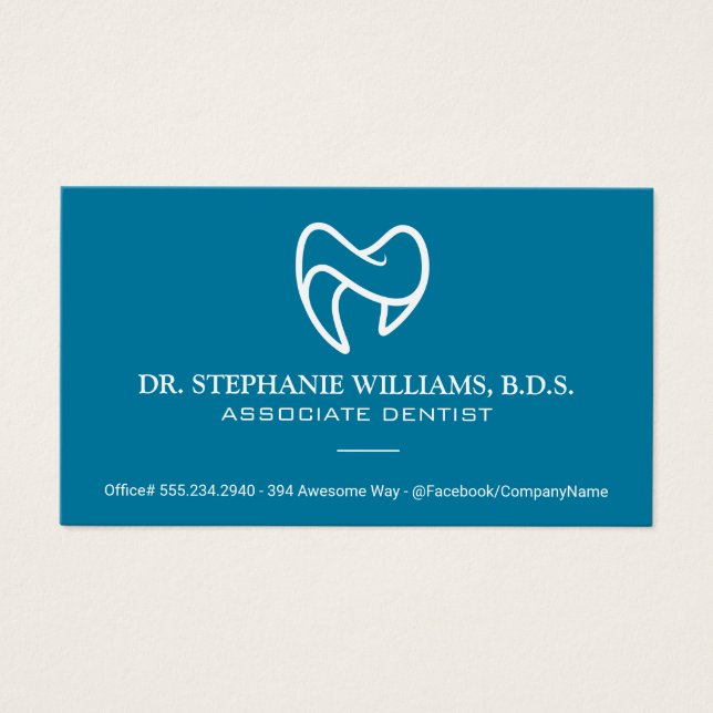 Modern-Tooth-Logo | Dental (Vorderseite)