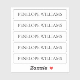 Modern Transparent Business Label – Custom Text