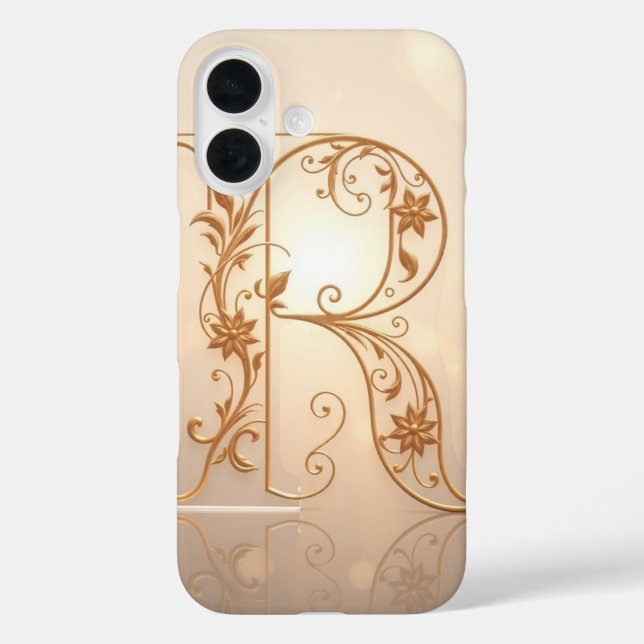 Modern Transparent Letter R  Case-Mate iPhone Hülle (Rückseite)