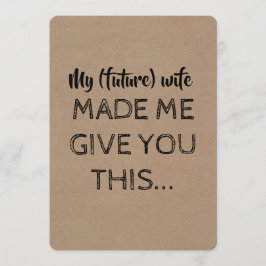 Modern | TRAUZEUGE | TRAUZEUGE Funny Vorschlag Einladung