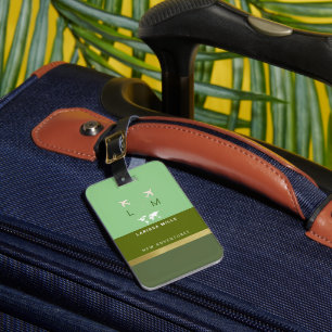Modern Traveller Monogram Greenish Gepäckanhänger