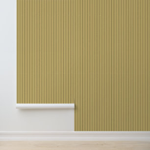Modern Trendy 1" Pinstripe Mustard Yellow Tapete