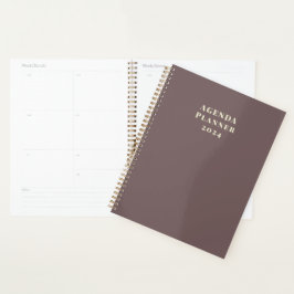 Modern Trendy Gold Agenda Planner 2024 Planer