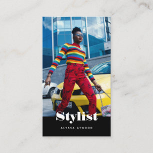 Modern Trendy Typografie Stylist Fashion Visitenkarte