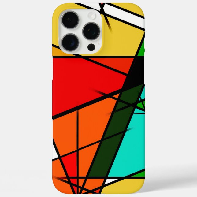 Modern Triangle Colorful Geometric  Case-Mate iPhone Hülle (Rückseite)