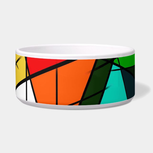 Modern Triangle Colorful Geometric  Napf (Links)