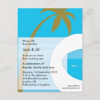 Modern Tropical 4,25x5,25 Einladung