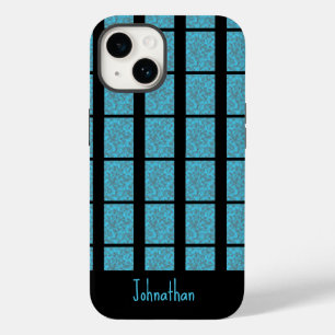 Modern Tropical Blue Splash Grau Case-Mate iPhone 14 Hülle