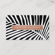 MODERN TROPICAL PALM LEAF Logo trendy Rose Gold