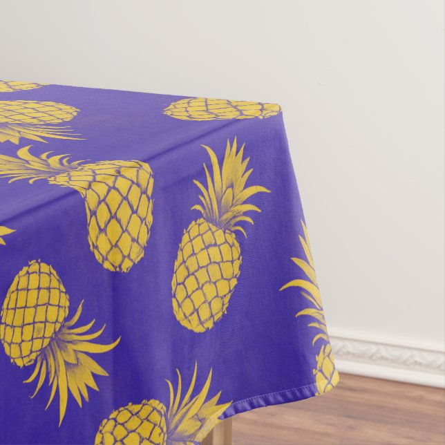 Modern Tropical Pineapple Watercolor Tischdecke (Beispiel)