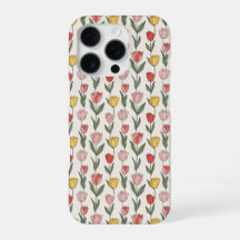 Modern Tulip Floral Pattern Soft Botanical Spring
