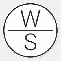 Modern Two Initials Monogramm