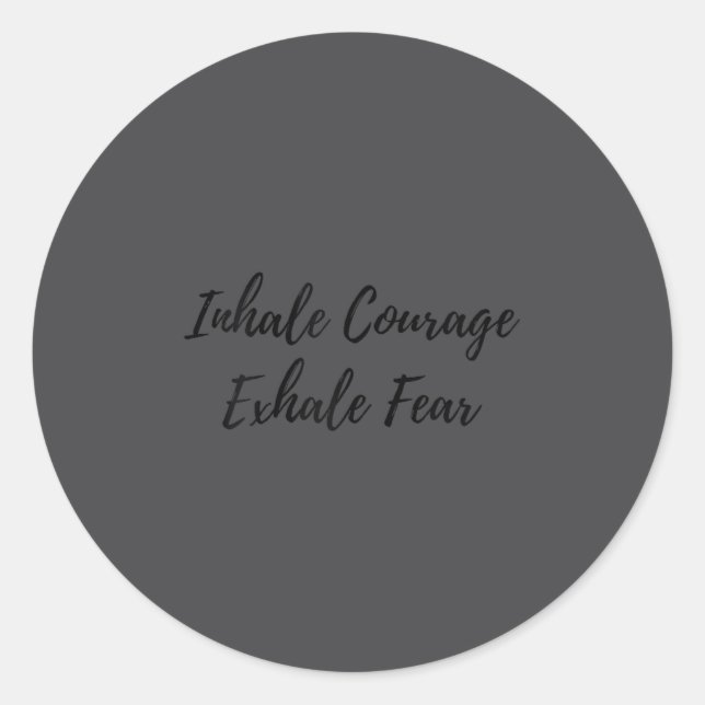 Modern Tygraphy Motivational Wall Art For Insratio Runder Aufkleber (Vorderseite)