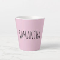 Modern Typografie Name Pink
